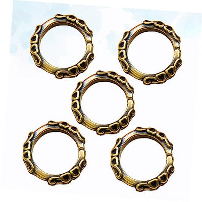 5pcs Circle Rings Earrings Jump Rings Keychain Connector Rings Brass Keyring Jewerly Necklace Rings Copper Jump Ring Letter Finger Ring Letter Keychain Open Loop Metal Ring Round