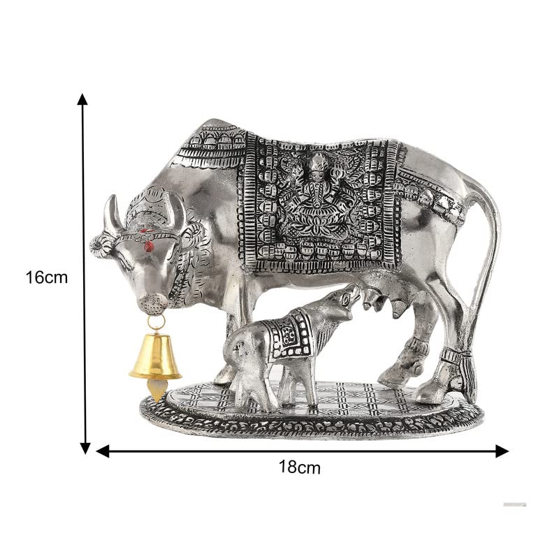 Crafter Village Handcrafted Metal Cow Showpiece for Home Décor Gifting Table Décor Lovable Designer Decorative Gift Item