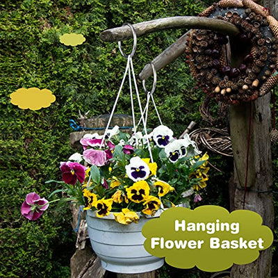 Hotop 4 Inch Metal O Ring Seamless Welded O-Ring Multi-Purpose 304 Stainless Steel Rings Smooth Round Ring for Hanging Flower Basket Crafts, 8 x 100 mm, 2 Pieces