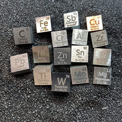 15 piece metal element cubes - density cube set
