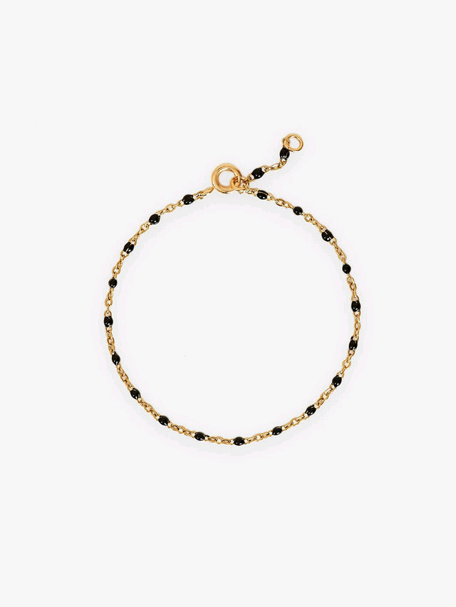 BY IRIS Alba Black Bead Bracelet