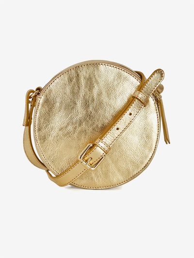 BY IRIS Astrid Gold Round Bag