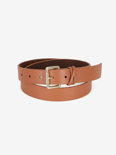 BY IRIS Clara Leather Tan Belt