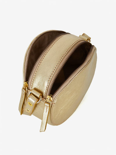 BY IRIS Astrid Gold Round Bag