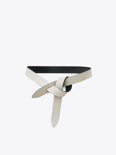 BY IRIS Clara Leather Belt Black